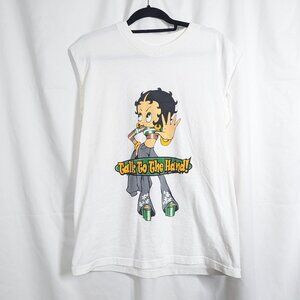 Vintage Betty Boop Talk to the Hand Muscle T-Shirt Tee Tank Top